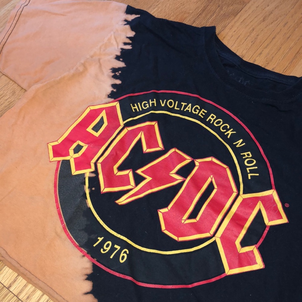 vintage AC/DC crop top